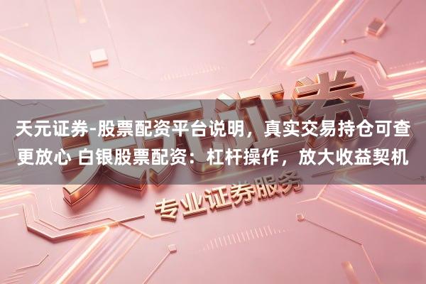 天元证券-股票配资平台说明，真实交易持仓可查更放心 白银股票配资：杠杆操作，放大收益契机